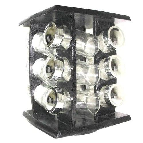 Набор для специй Besser 10196 12 шт поворотная подставка черная