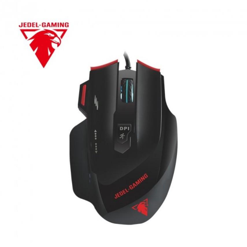 Комп'ютерна мишка Jedel GM1070 з RGB-підсвічуванням 3200 DPI Black (29669212) - фото 4