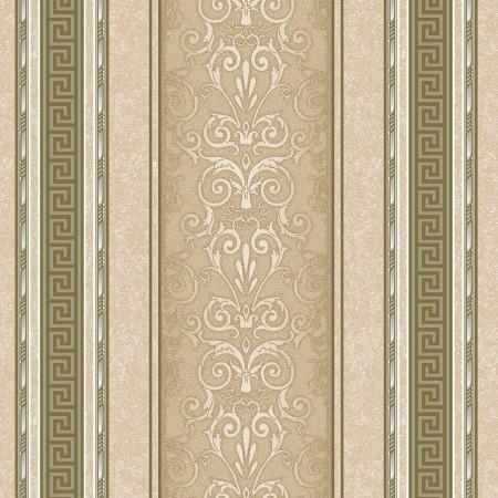 Обои бумажные Континент Версаче 1250 10,05х0,53 м Бежевый