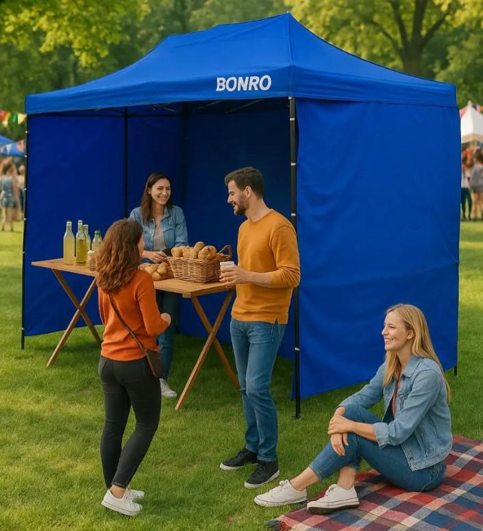 Намет-павільйон розсувний Bonro B-9006 з стінками та сумкою 3х6 Синій (6011) - фото 10 Намет-павільйон розсувний Bonro B-9006 з стінками та сумкою 3х6 Синій (6011) - фото 10