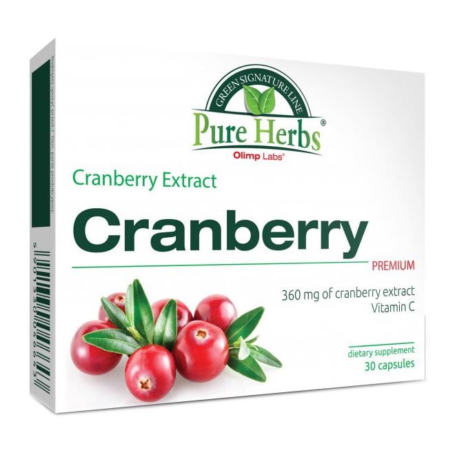 Экстракт клюквы с витамином C Olimp Pure Herbs Cranberry Extract 30 капс.