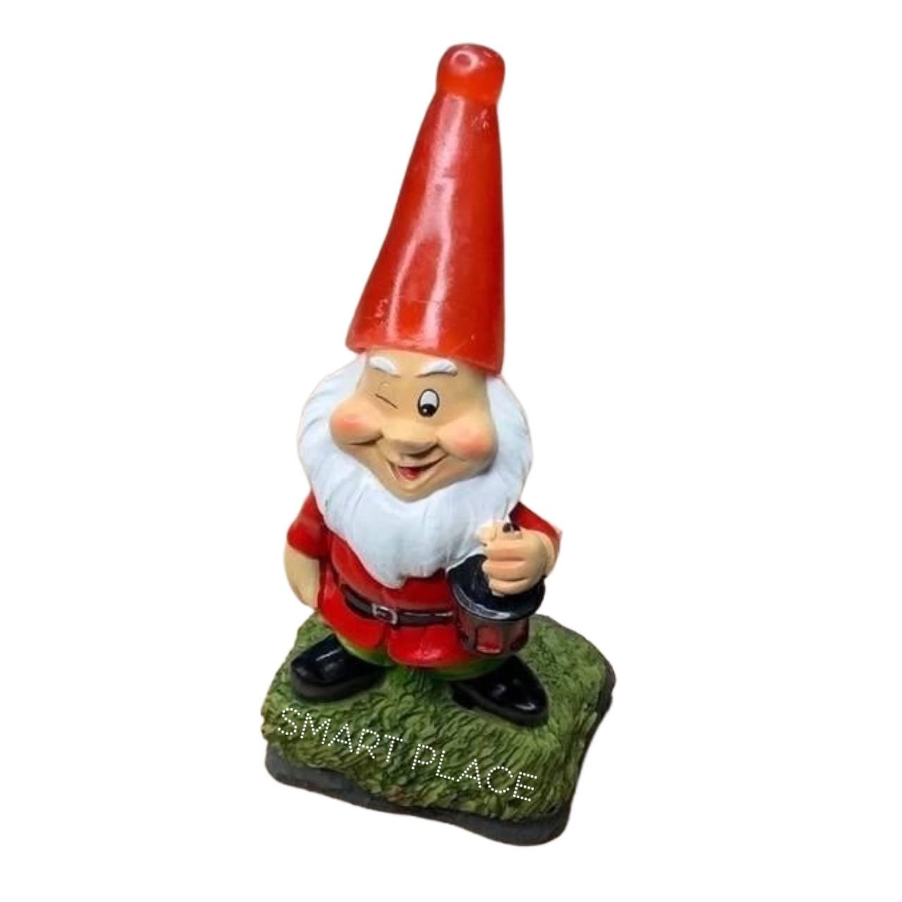 Світильник садовий Ельф Lemanso керамічний на сонячній батареї RGB з вимикачем Червоний (CAB127) - фото 3 Світильник садовий Ельф Lemanso керамічний на сонячній батареї RGB з вимикачем Червоний (CAB127) - фото 3