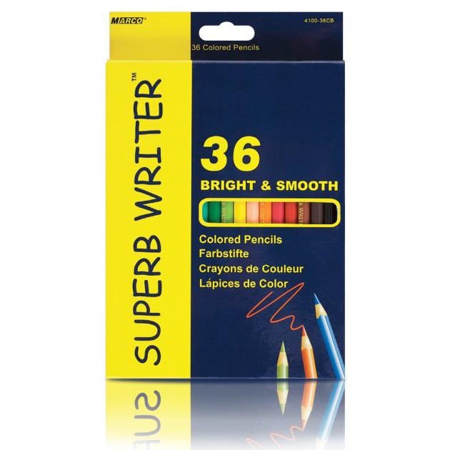Набор цветных карандашей Superb Writer Marco 36 цветов (MAR-4100-36)