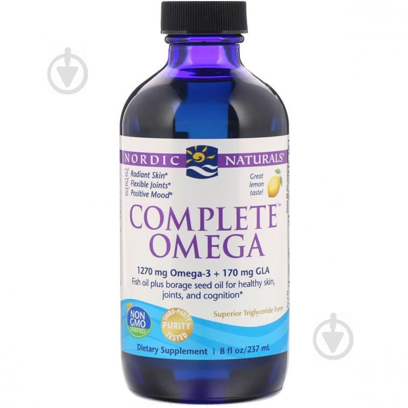 Омега комплекс із лимоном Nordic Naturals Complete Omega 237 мл Омега комплекс із лимоном Nordic Naturals Complete Omega 237 мл