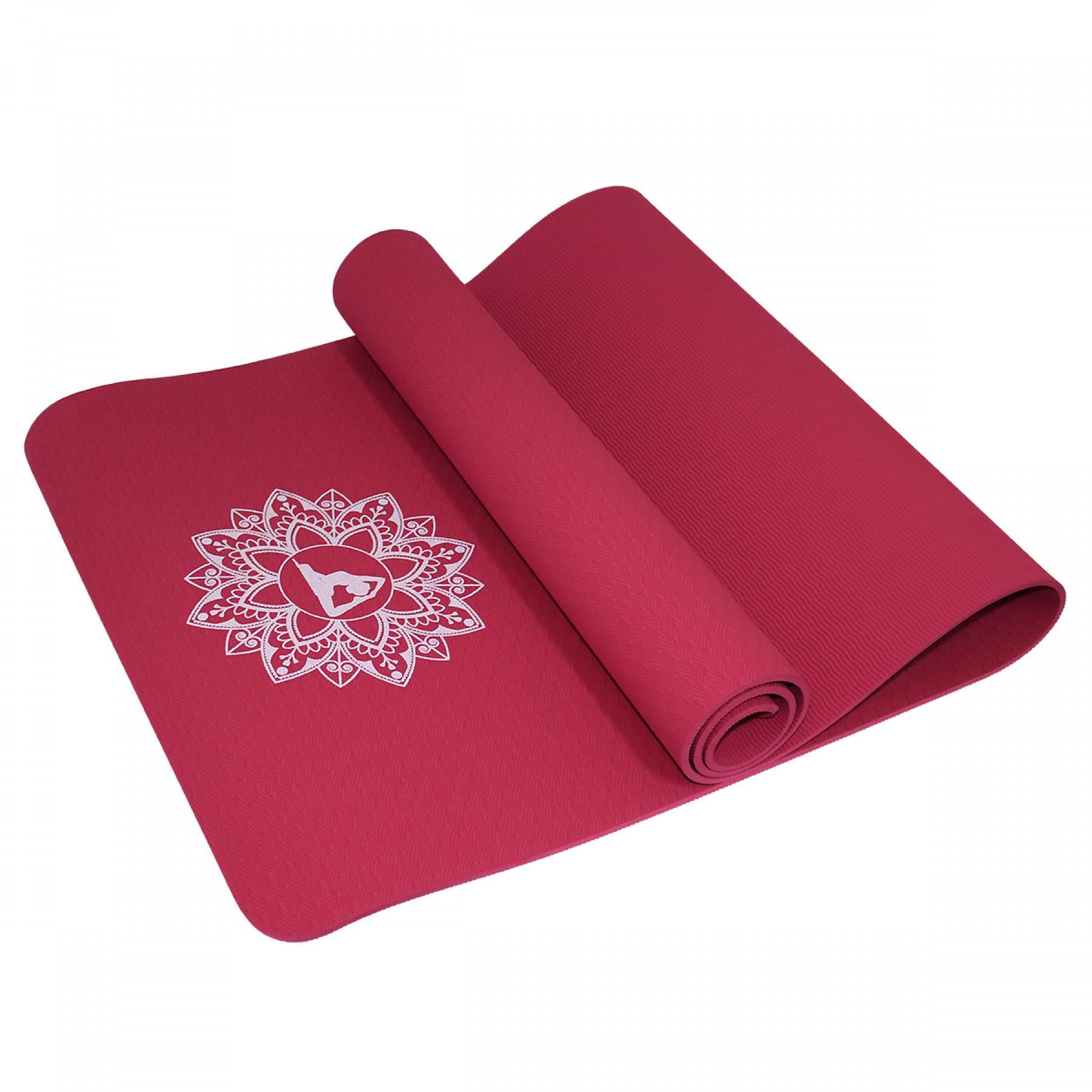 Коврик для фитнеса SportVida TPE 6 мм Red (SV-HK0343)
