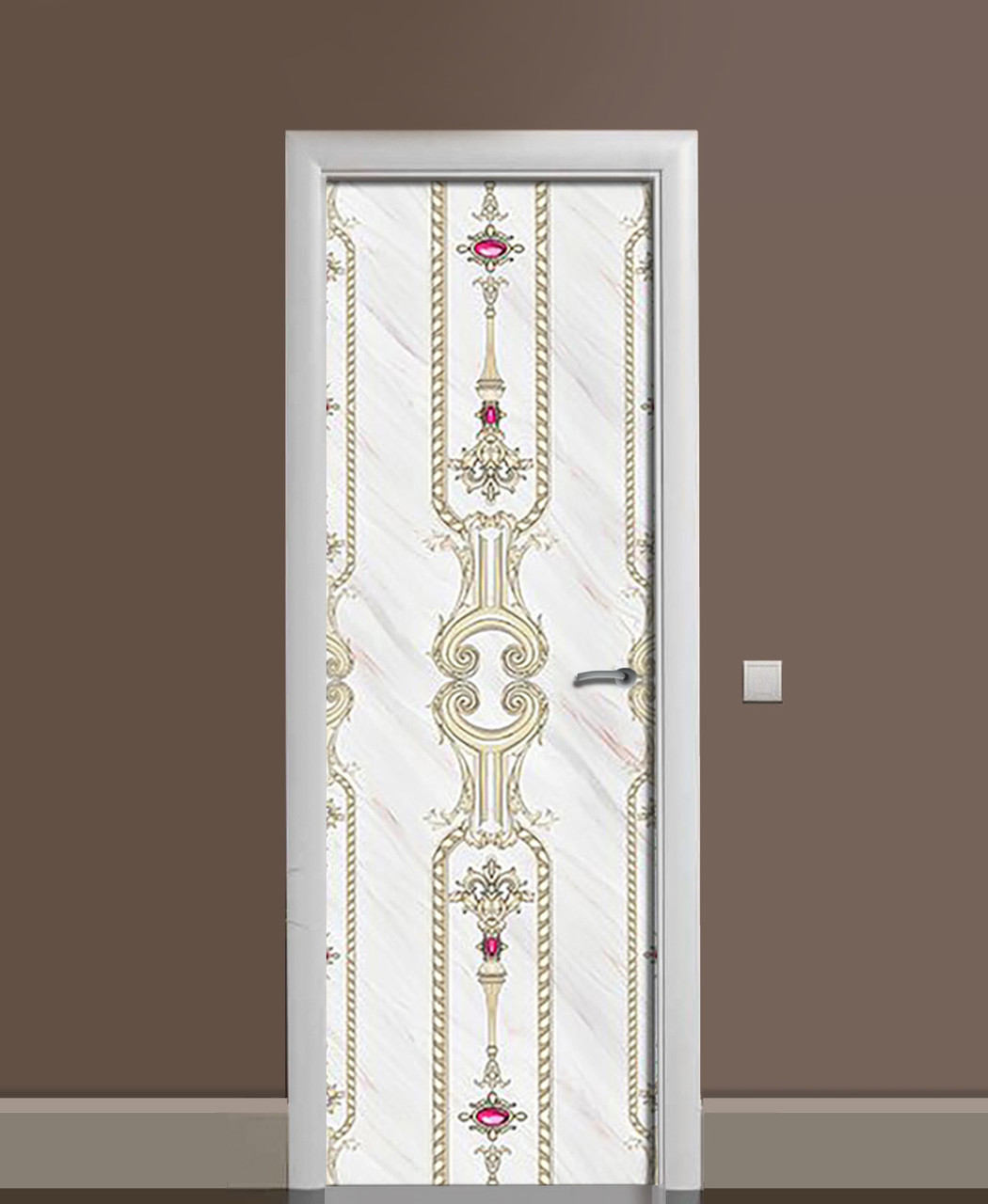 Наклейка 3D на двери Zatarga Узоры старой Англии 650х2000 мм (1323466506) Наклейка 3D на двери Zatarga Узоры старой Англии 650х2000 мм (1323466506)