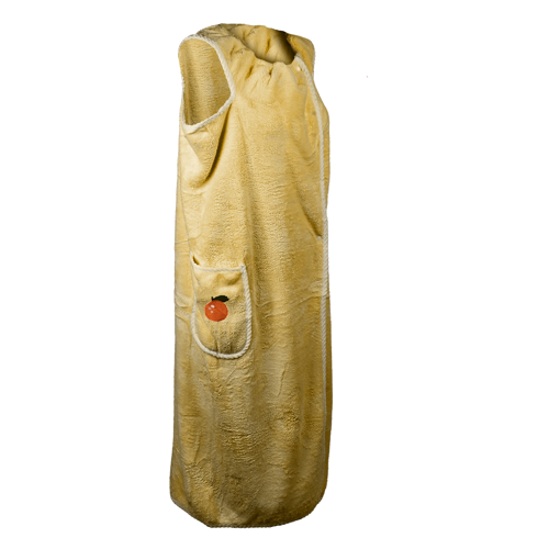 Рушник-халат банний Stenson поліестер 105x135 см M Жовтий (R90470)