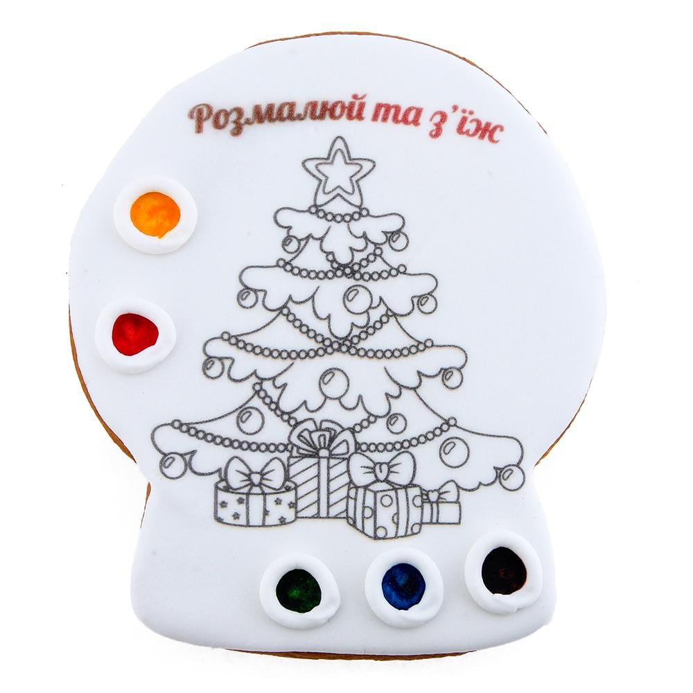 Пряник-розмальовка Крафт Печиво Ялинка 85 г