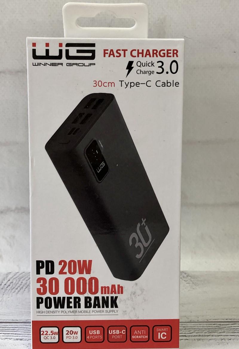 Повербанк УМБ WG Veronika 30000 mAh USB-C PD 20 W Black - фото 2