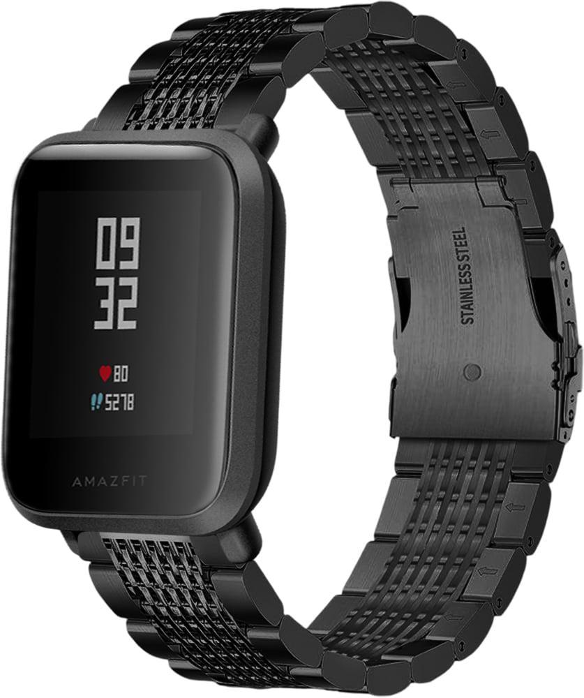 Ремінець металевий Gripix для Amazfit Bip Black (41735-2B)
