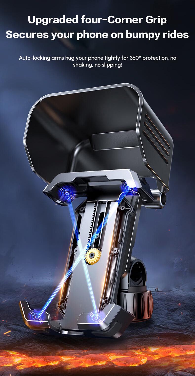 Тримач UGREEN 4.7-7.2 З сонцезахисним козирком 360° 17.8-30 мм Чорний (65004) - фото 3