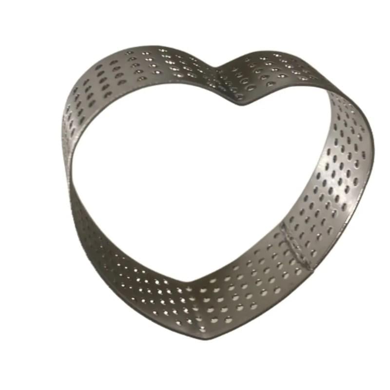 Кольцо перфорированное  для выпечки Сердце 2 см Ø 12 см (13500)