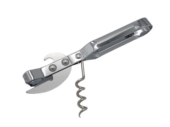 Открывалка для консервных банок со штопором нержавеющая сталь L 13,5 см (438597387)