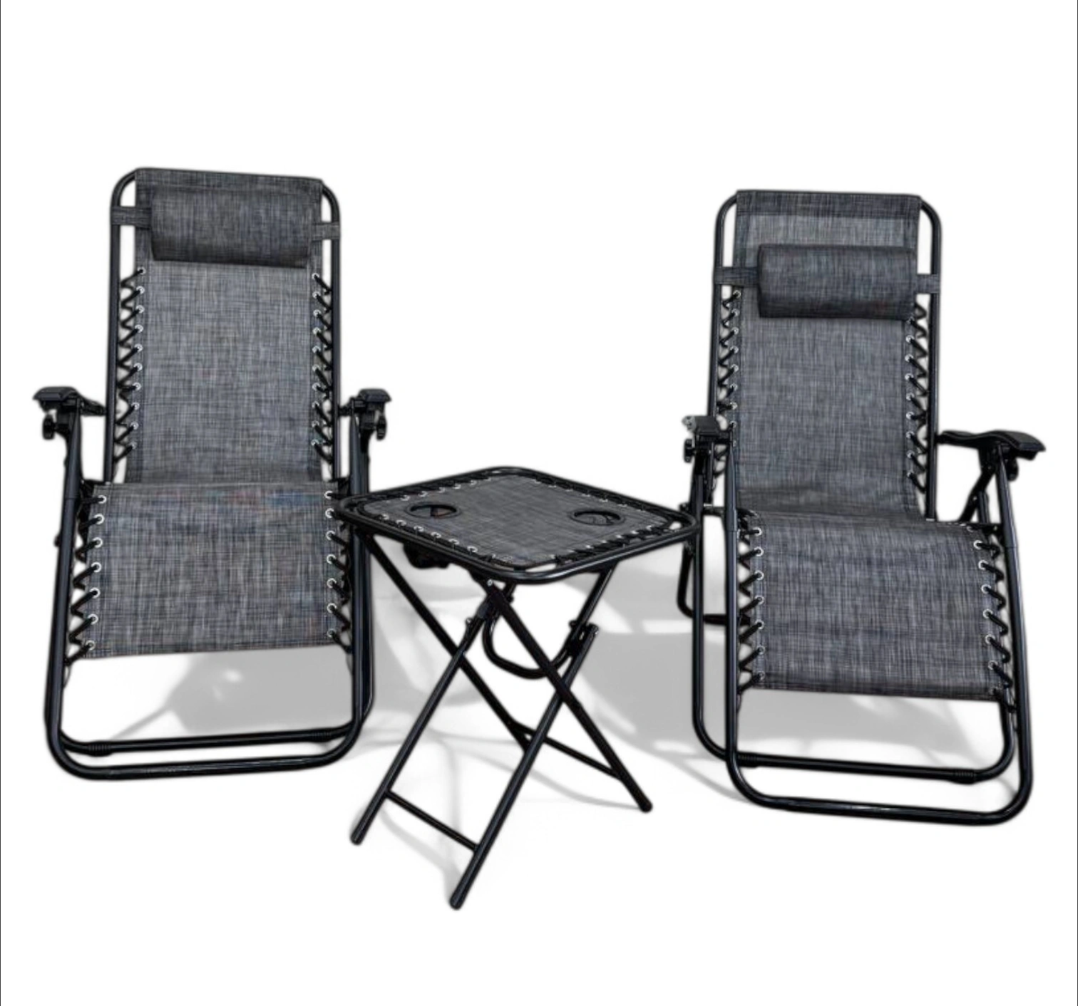 Комплект LEOBRO крісло-шезлонга/столик 178х67х110 см Сірий (LBZGT-F3-GRY) Комплект LEOBRO крісло-шезлонга/столик 178х67х110 см Сірий (LBZGT-F3-GRY)