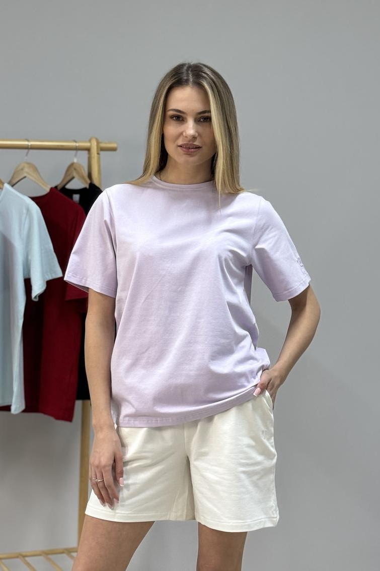 Футболка женская М186 XL Светло-фиолетовая (944-1-63)