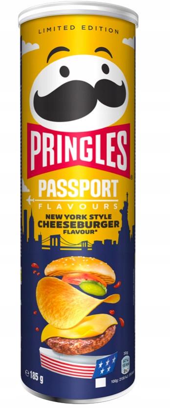 Чипсы Pringles New York Style Cheeseburger Limited Edition 185 г (1651663179)