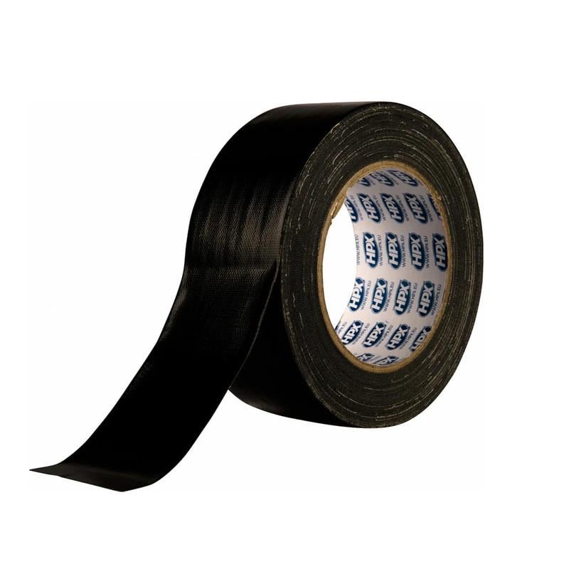 Скотч армированный HPX CB5025 50x0,3 мм 25 м усиленный ткань/полиэстер/полиэтилен/каучук Черный (INRUC0006500250020)