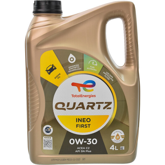 Моторное масло Total Quartz Ineo First C1 0W-30 4 л (183175)