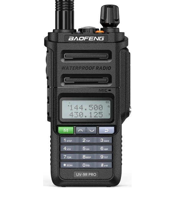 Рация цифровая водонепроницаемая Baofeng UV-9R Pro V2 1800 mAh IP68 Черный