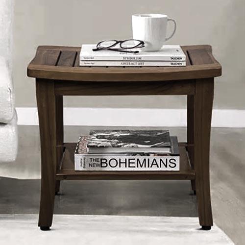 Табурет для ванной из дерева Зантер Капучино (ТВН-001409)