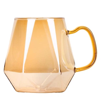 Чашка стеклянная кружка для чая и кофе Аромат 300 мл Золото