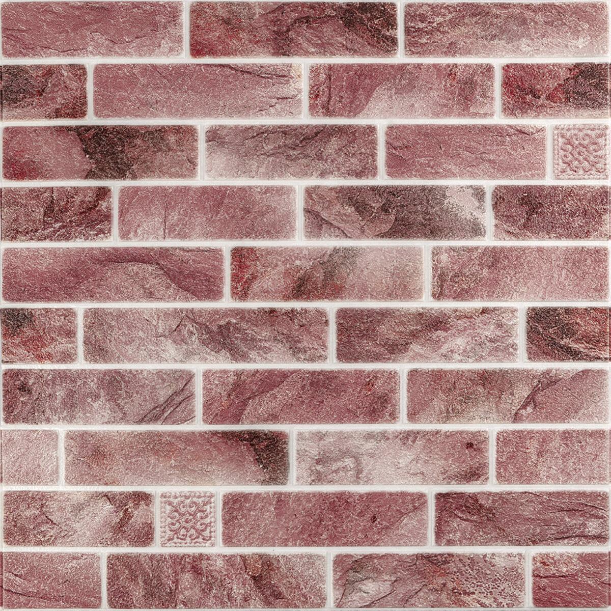 Панель стеновая Клинкер 680х680х4 мм Розовая глина (SW-00002005)