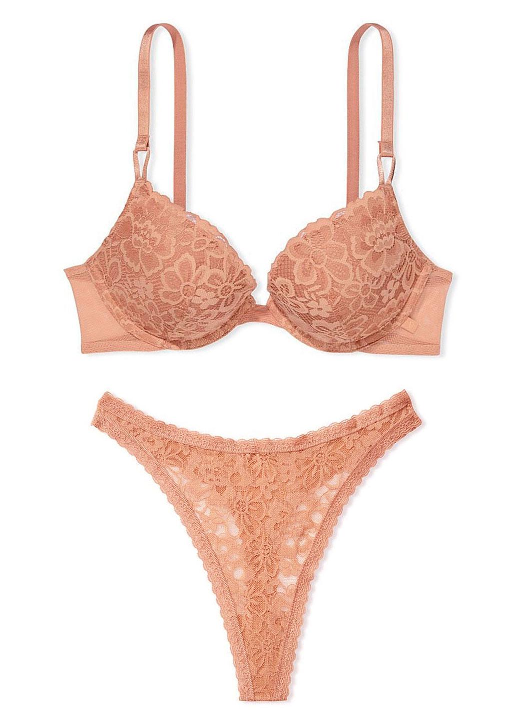 Комплект нижнего белья Victoria's Secret 38C/L Бежевый (0122637SEQ6638C/L)