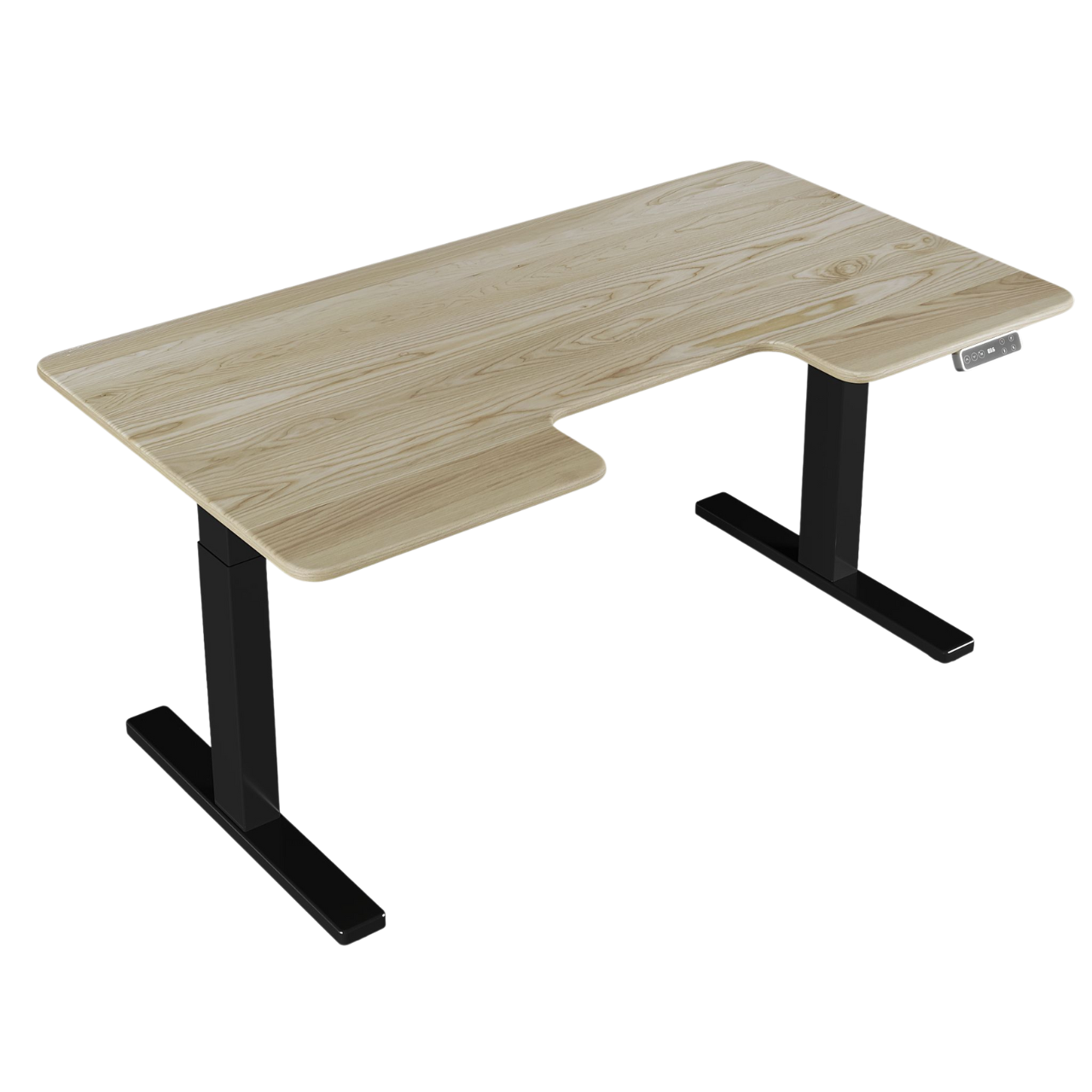 Стол с регулировкой высоты TEHNOTABLE BestFit Pro с эргономичным вырезом ясень 1500x820x20 мм (005-19-01/020-16-02) Стол с регулировкой высоты TEHNOTABLE BestFit Pro с эргономичным вырезом ясень 1500x820x20 мм (005-19-01/020-16-02)