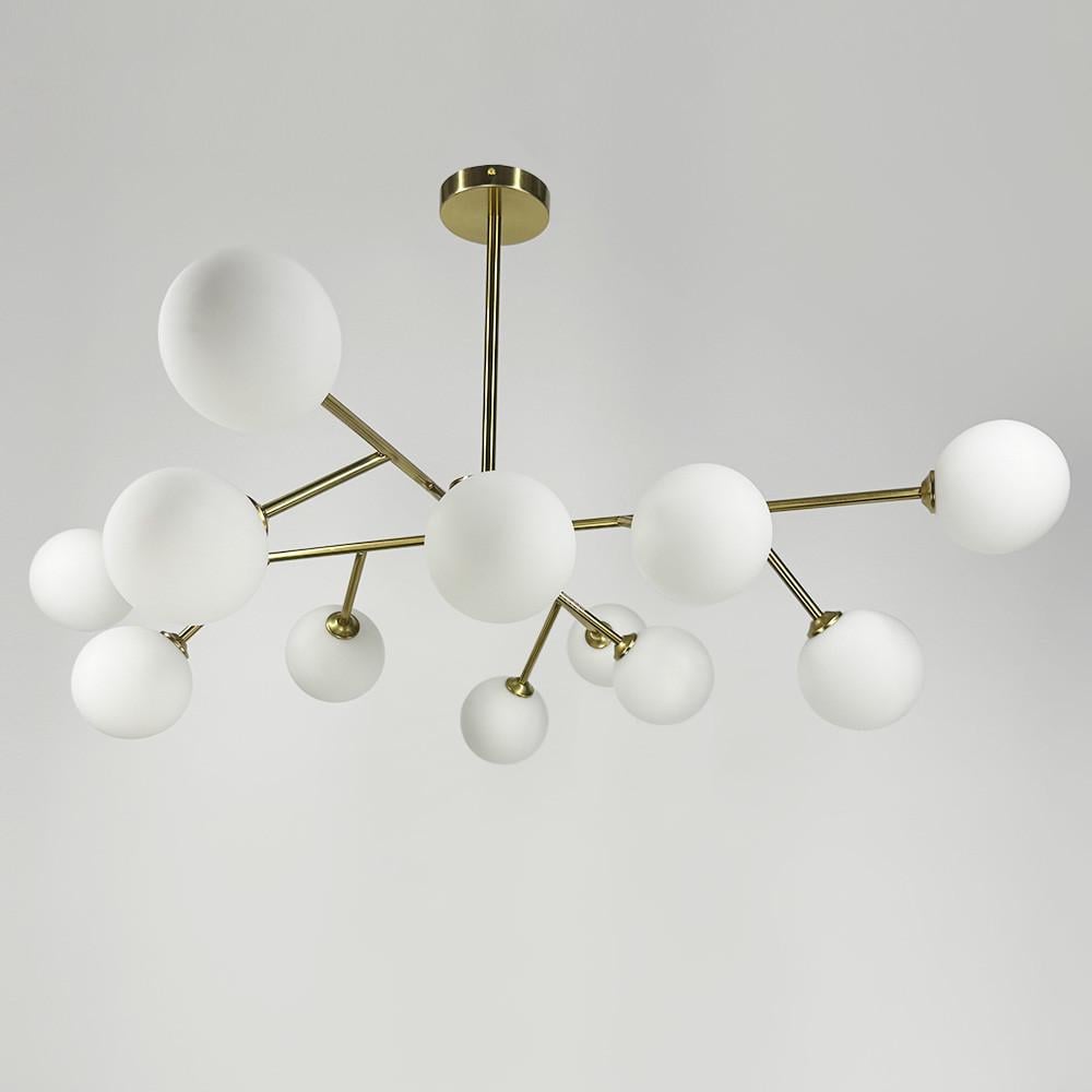 Люстра стельова Grand Bunch на 12 плафонів Ø 110 см Латунь (AOC 20/12 АВ) - фото 5 Люстра стельова Grand Bunch на 12 плафонів Ø 110 см Латунь (AOC 20/12 АВ) - фото 5