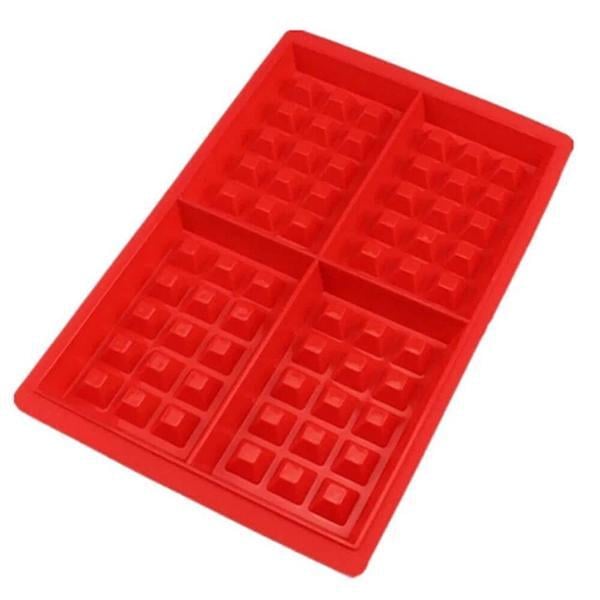 Форма силиконовая для выпечки вафель 28x18x1,5 см (1195888381)