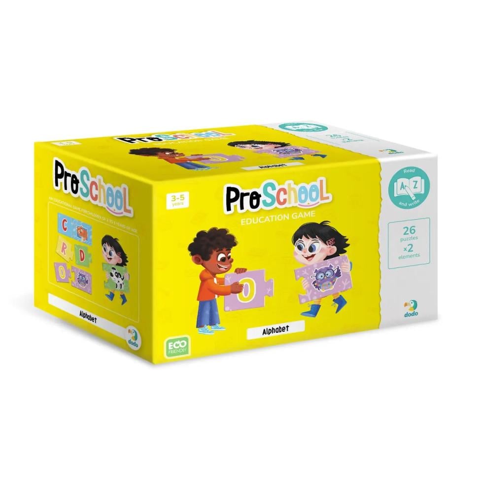 Пазлы детские картонные DoDo Toys Английский алфавит 52 элем. (IP-177-P-610)