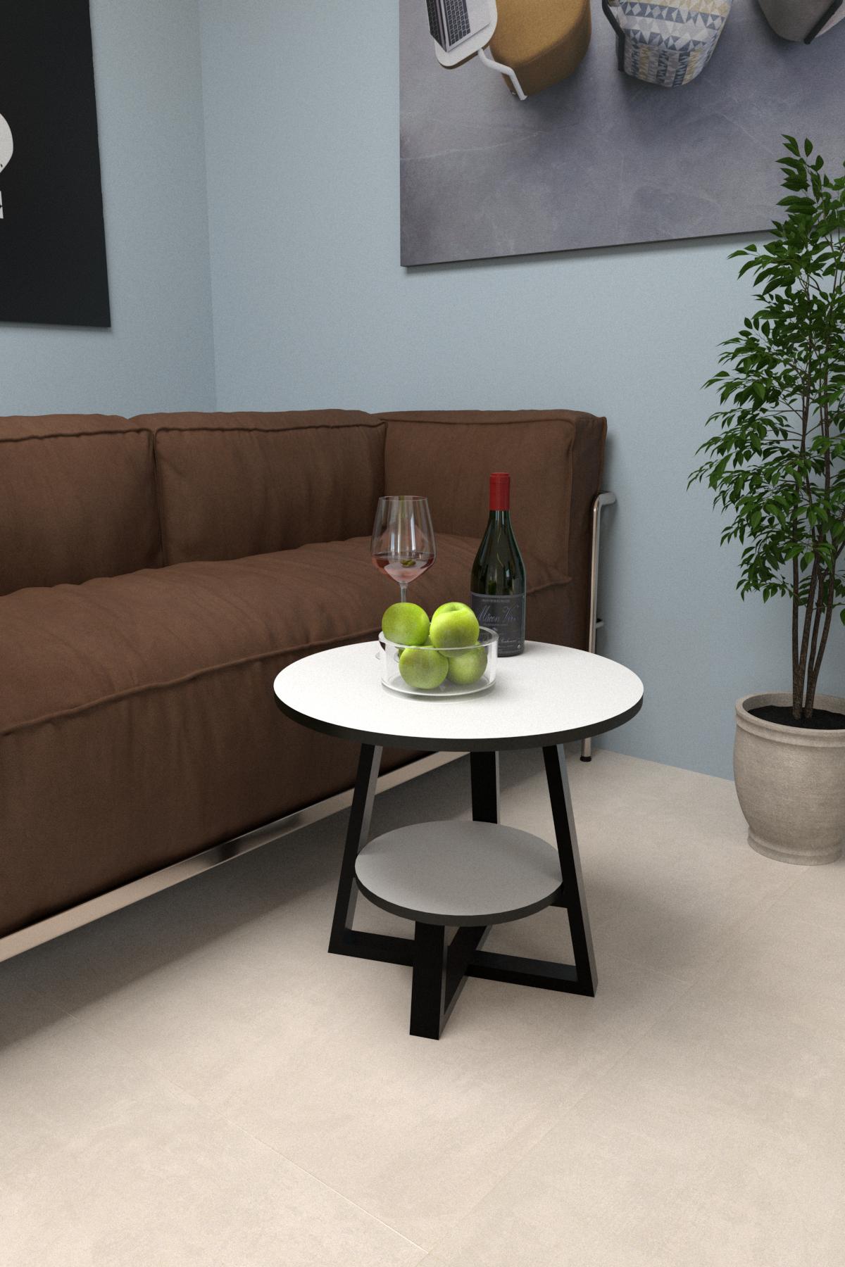 Стол журнальный EcoLoft Астелия DSP-1053 в стиле лофт Дуб Картона/Черный (27386840) - фото 2 Стол журнальный EcoLoft Астелия DSP-1053 в стиле лофт Дуб Картона/Черный (27386840) - фото 2