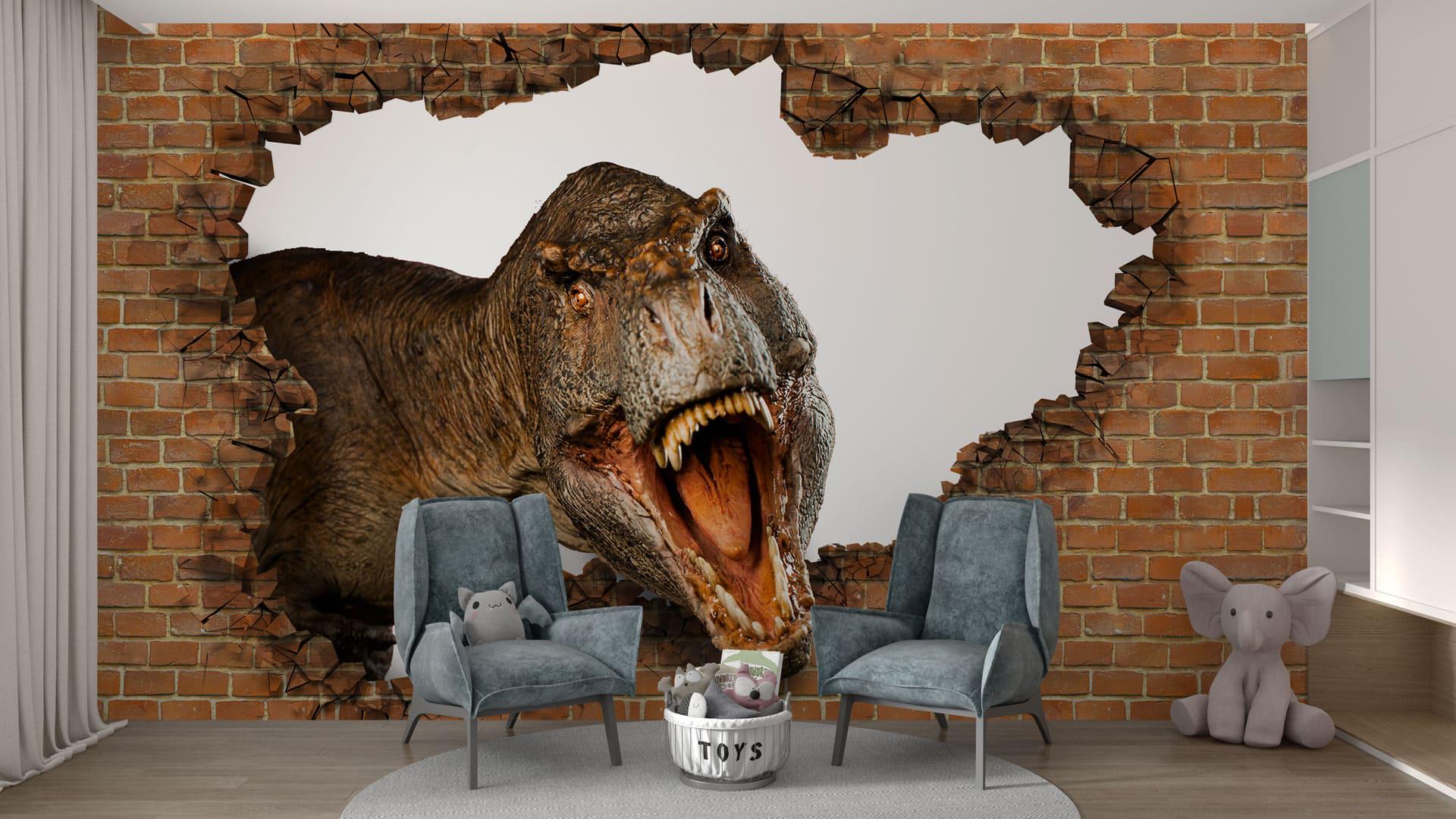 Фотообои флизелиновые Styleo Print-walls Мгновение юрского взрыва 0854 350х270 см (Pw-0854/3)