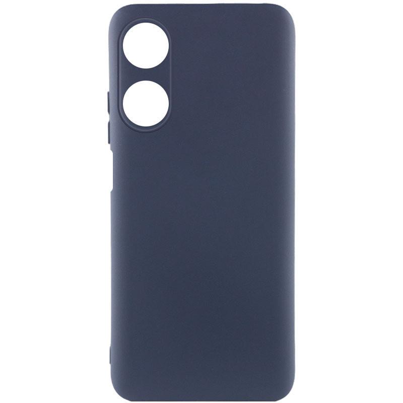 Противоударный чехол Silicone Cover Lakshmi Full Camera (A) для Oppo A38 / A18 Синий / Midnight Blue