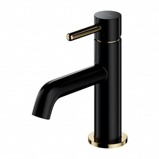 Смеситель для раковины Omnires Y Black/Gold (Y1210NBLGL)