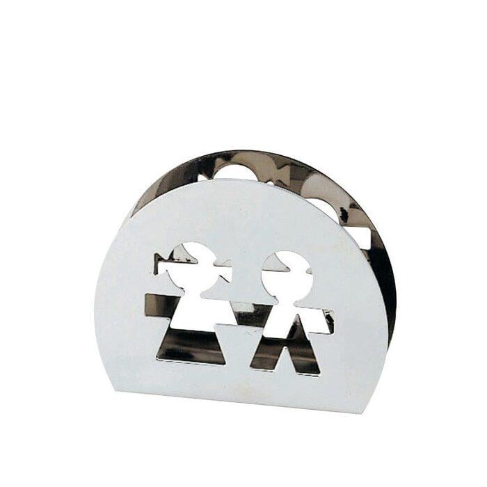 Подставка для салфеток Alessi Girotondo 11х8,5х3 см Металлик