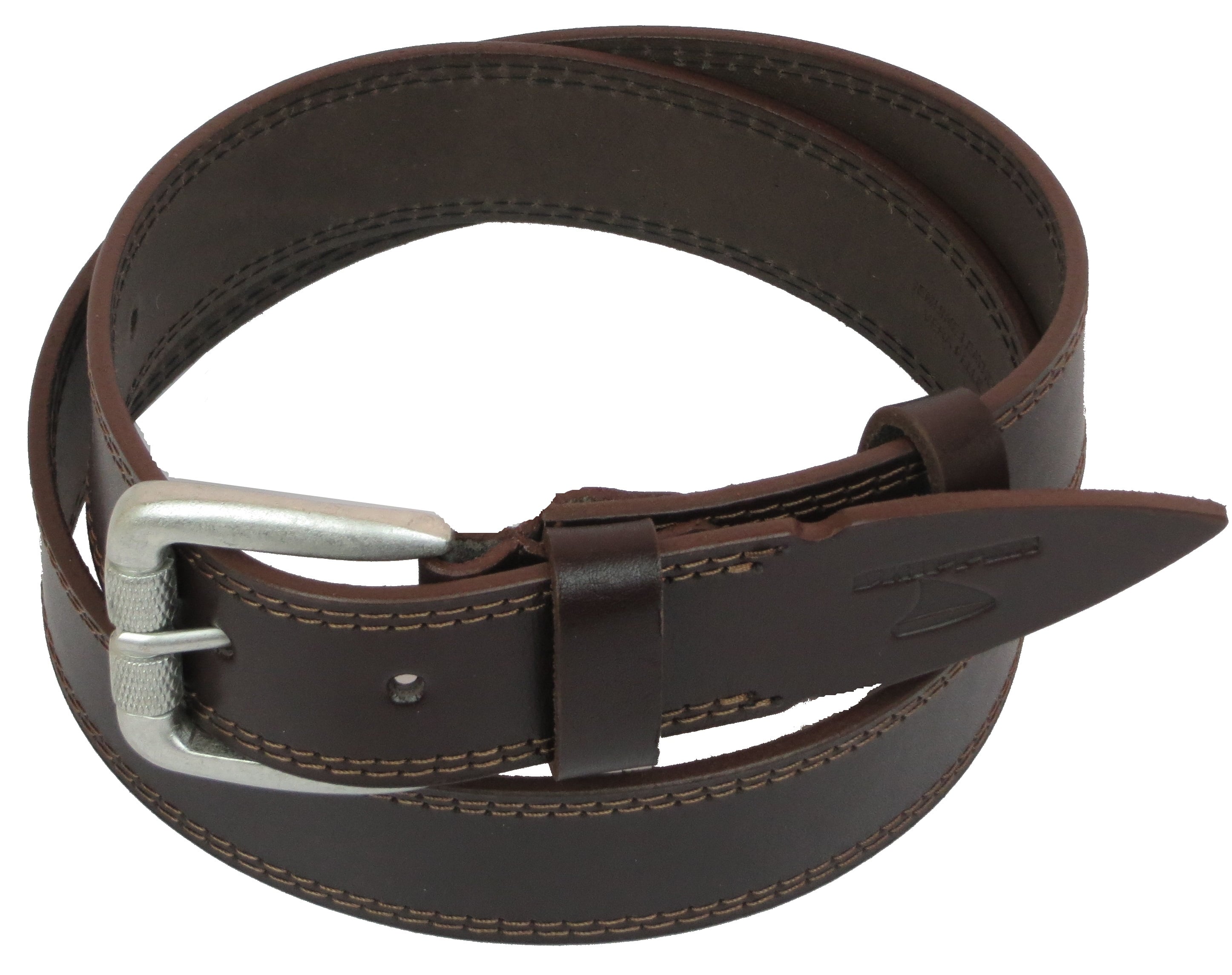 Ремінь чоловічий Skipper шкіряний Коричневий (1098-38)
