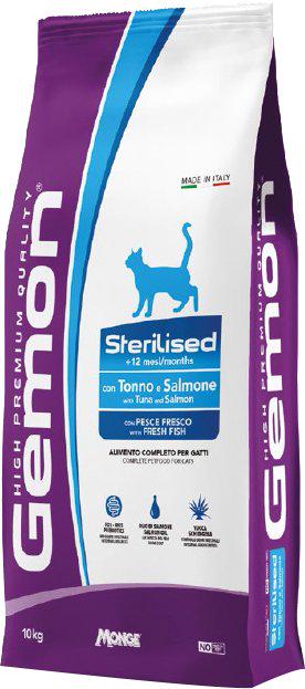 Корм сухой для кошек GEMON Cat Sterilised Tuna&Salmone 10 кг (24390030)