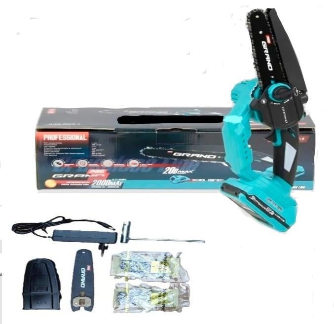 Пила ланцюгова акумуляторна Grand АПЦ-6М/2-1 з секатором Grand СА-30F/20BL-base з подовжувачем 2, 5 м (30807316) - фото 6