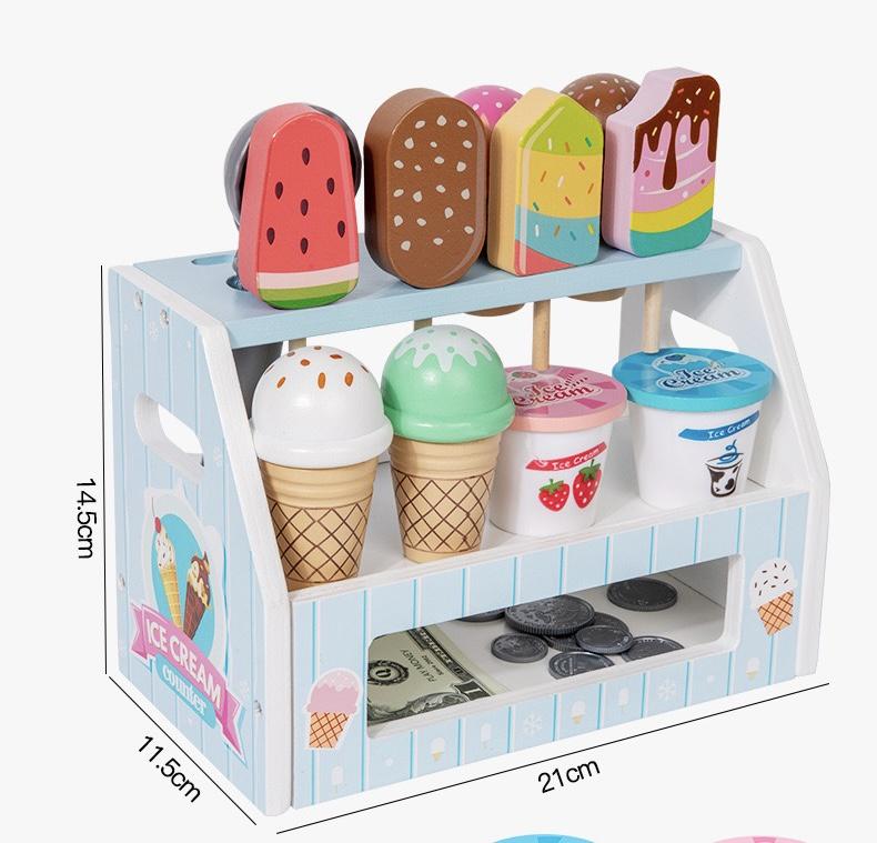 Дитячий ігровий набір Ice Cream Counter Морозиво дерев'яний (131) - фото 3 Дитячий ігровий набір Ice Cream Counter Морозиво дерев'яний (131) - фото 3