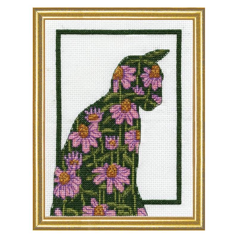 Набор для вышивания крестиком Design Works 3206 Flower Cat (22906) Набор для вышивания крестиком Design Works 3206 Flower Cat (22906)