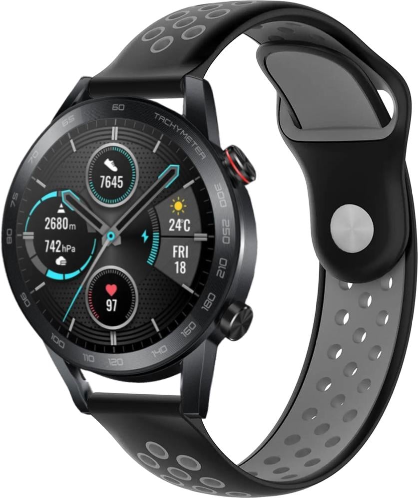 Ремінець Sport для Honor Magic Watch 2 46 мм 22 мм Black Grey (23052-53) Ремінець Sport для Honor Magic Watch 2 46 мм 22 мм Black Grey (23052-53)