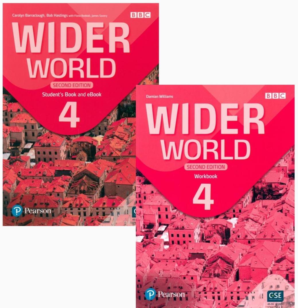 Підручник та робочий зошит Wider World 4 Second Edition