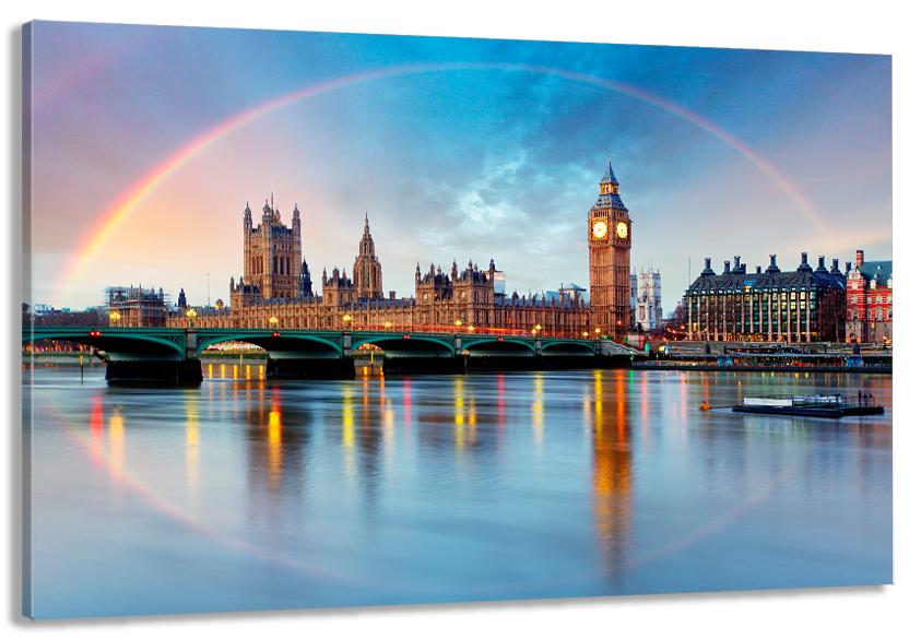 Картина на холсте в гостиную/спальню Великобритания 40х80 см (MLP_232)