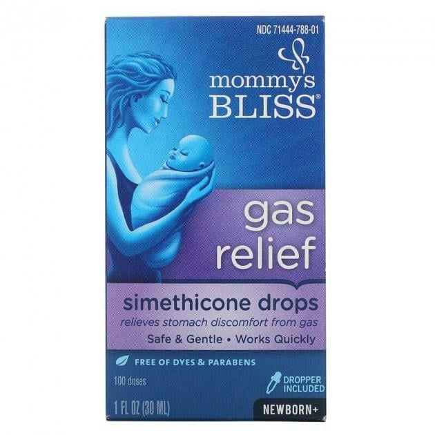 Капли симетикон Mommy's Bliss Gas Relief для младенцев от газов и колик 30 мл