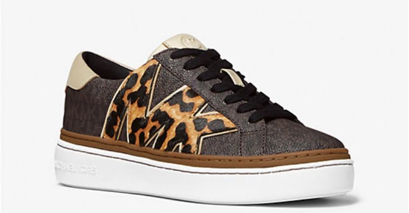 Кросівки Michael Kors Chapman Logo and Leopard Print US 7,5 р. 37,5 (34570668)