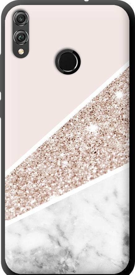 Чехол на Huawei Honor 8X Пастельный мрамор (4342b-1596-42517)