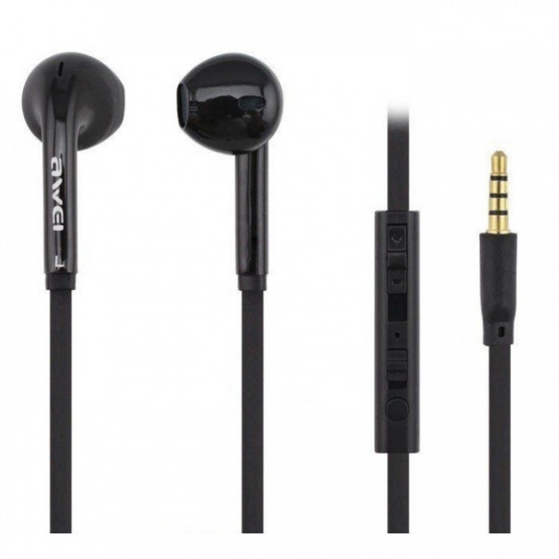 Провідні навушники Awei ES-15hi Чорний (1044539653) Провідні навушники Awei ES-15hi Чорний (1044539653)