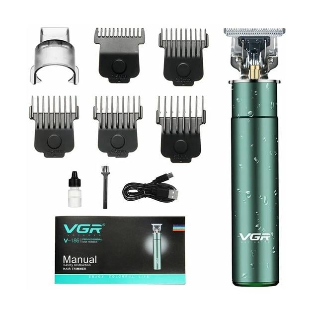 Машинка для стрижки акумуляторна VGR V-186 з насадками