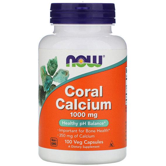 Мікроелемент Кальцій NOW Foods Coral Calcium 1000 мг 100 Veg Caps (NOW-01273)